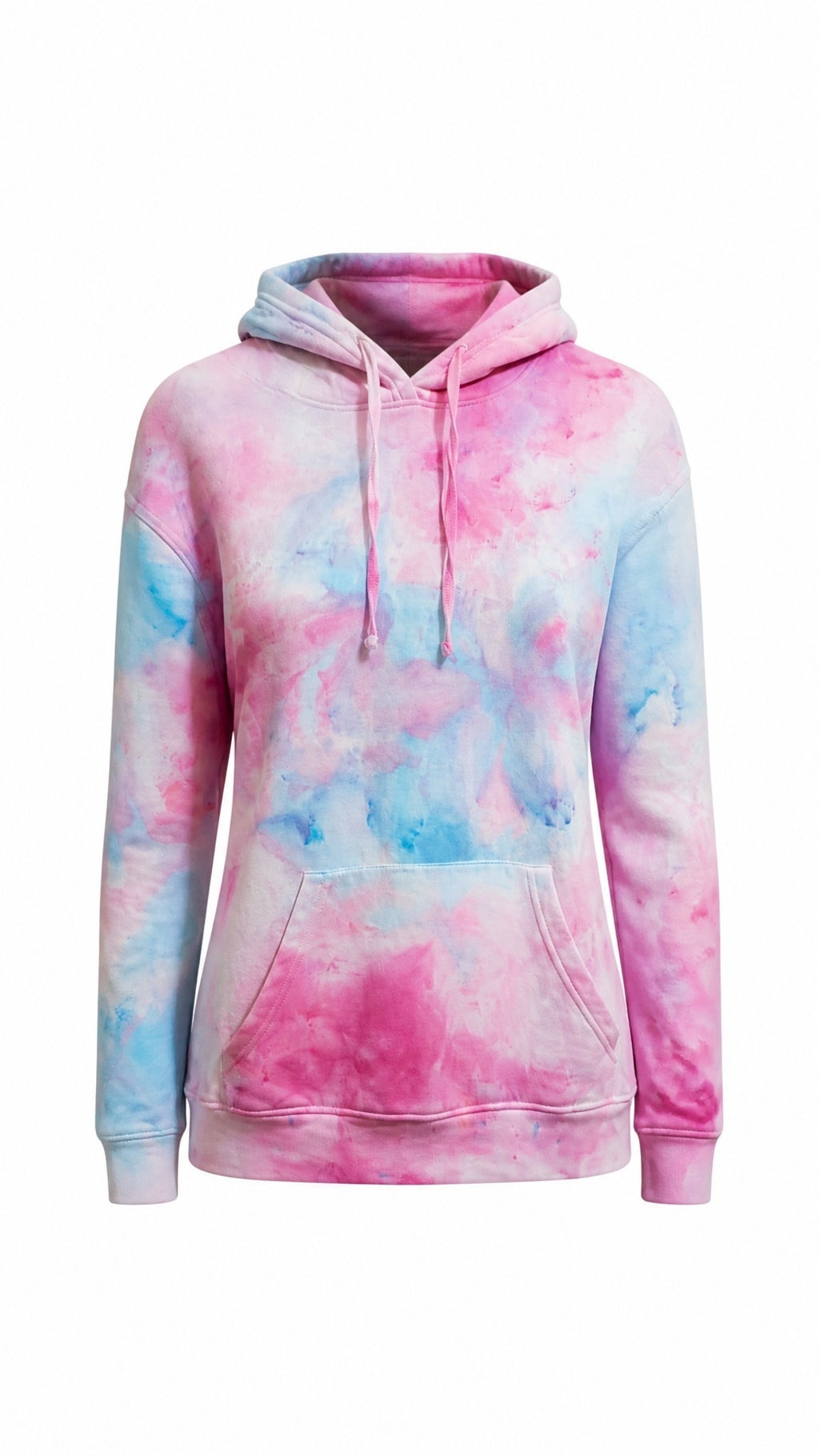 Cotton Candy - Ice Dyed Hoodie Pink & Blue